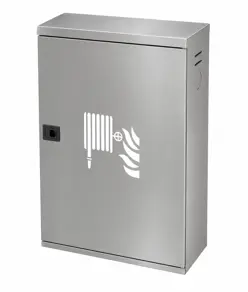 Cassetta completa per idranti da parete cieca INOX  Utah UNI 45