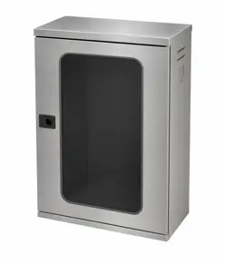 Cassetta completa per idranti da parete INOX con lastra  Utah UNI 45