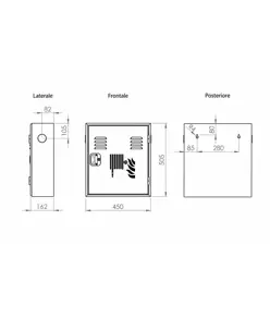 Cassetta completa per interni  Texas UNI 45