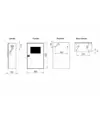 Cassetta completa per parete in acciaio INOX  Utah Easy On UNI 45