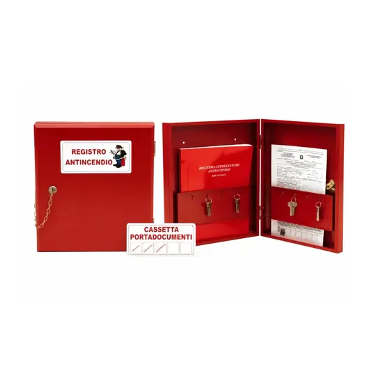 Cassetta porta registro antincendio