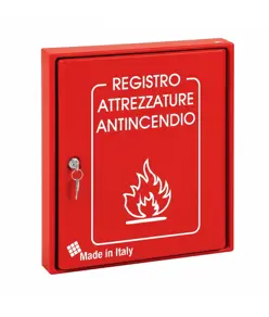 Cassetta registro attrezzature antincendio a parete