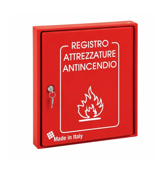 Cassetta registro attrezzature antincendio a parete