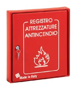 Cassetta registro attrezzature antincendio a parete