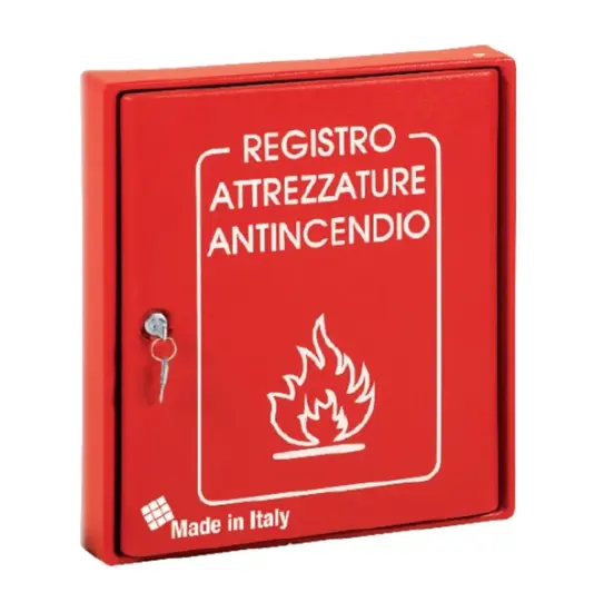Cassetta registro attrezzature antincendio a parete