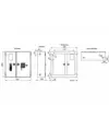 Cassetta vuota a parete con vano portaestintori UNI 45  Texas Twin Compact