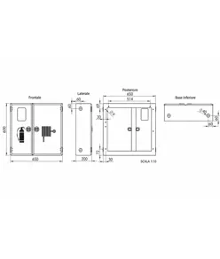 Cassetta vuota a parete con vano portaestintori UNI 45  Texas Twin Compact