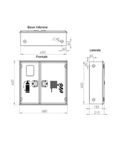 Cassetta vuota ad incasso con vano portaestintori UNI 45  Texas Twin Compact