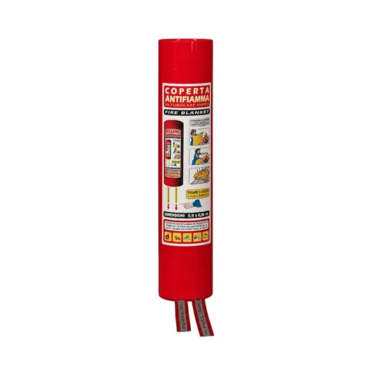Coperta antifiamma ignifuga in tubolare rigido