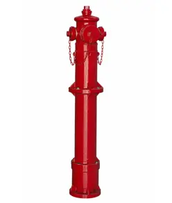 Idrante a colonna con flangia DN 80 e DN 100 senza dispositivo di rottura