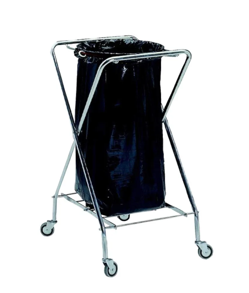 Carrello in metallo portasacco a due ruote, dimensioni: h105x50x55 cm