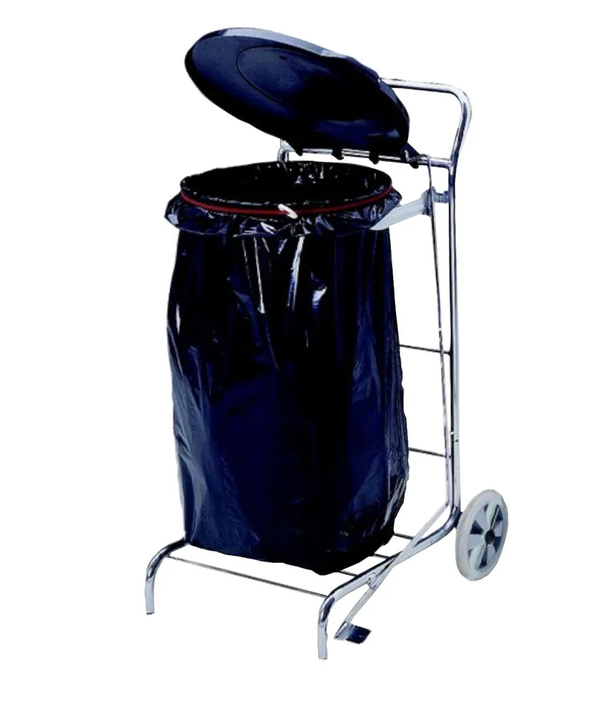 Carrello in metallo portasacco, dimensioni: h105x50x55 cm