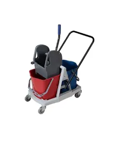 Carrello in plastica per pulizia