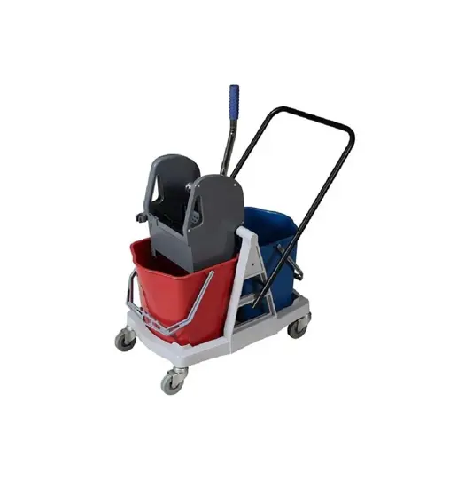 Carrello in plastica per pulizia