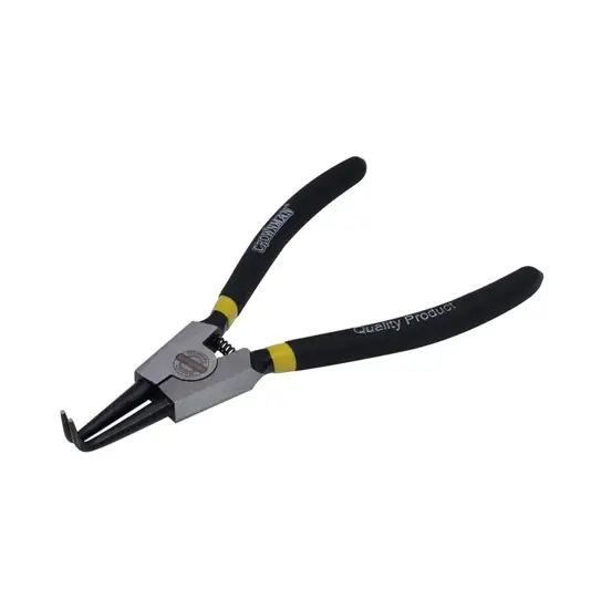 Pinza per anelli a becco piegato