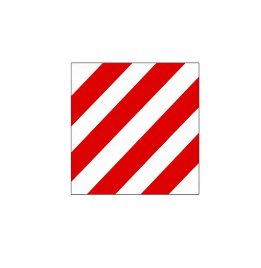Adesivo rifrangente  bianco/rosso