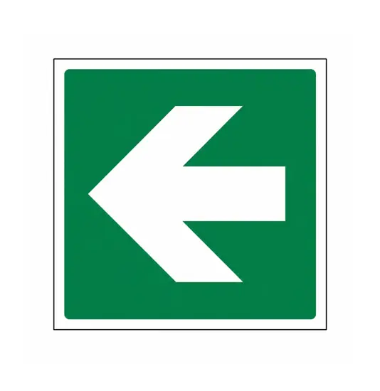adesivi emergenza uscita a sinistra