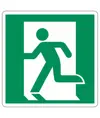 adesivi simbolo uscita di emergenza a sinistra