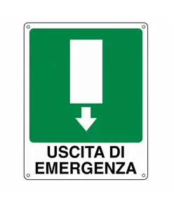 adesivi "Uscita di emergenza"