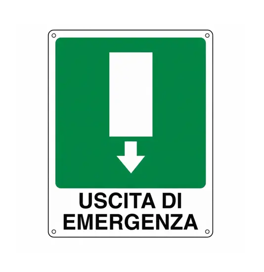 adesivi "Uscita di emergenza"