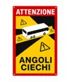 Adesivo angoli ciechi per autobus in italiano 170x250 mm