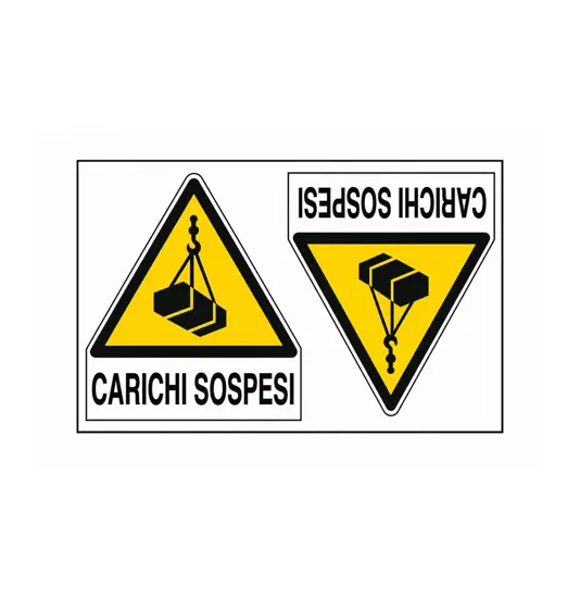 Adesivo 'carichi sospesi'