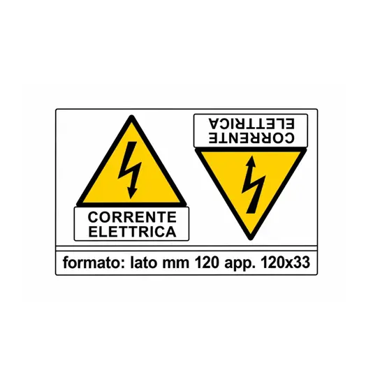 Adesivo 'corrente elettrica'