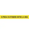 Adesivo da pavimento  attendere dietro la linea