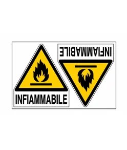Adesivo 'infiammabile'