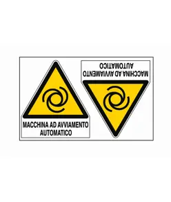 Adesivo 'macchina ad avviamento automatico'