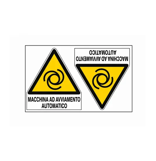 Adesivo 'macchina ad avviamento automatico'