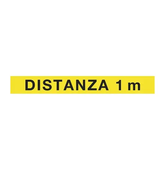 Adesivo per pavimento distanza 1 m