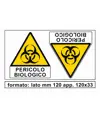 Adesivo 'pericolo biologico'