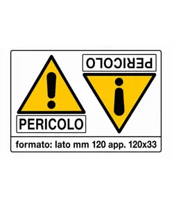 Adesivo 'pericolo'