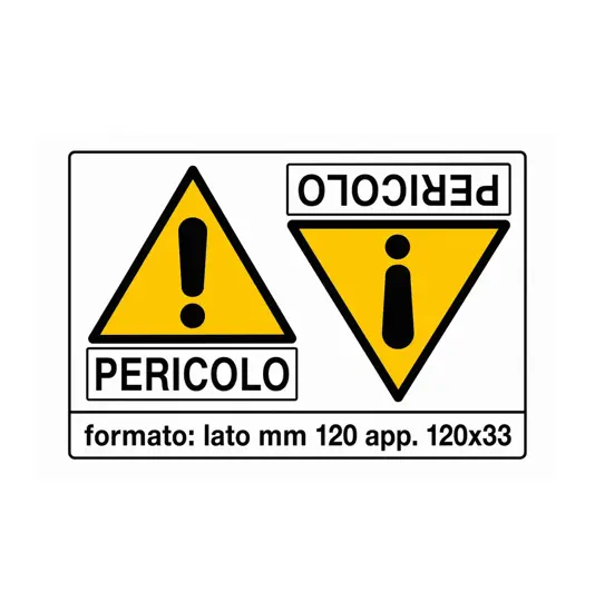 Adesivo 'pericolo'