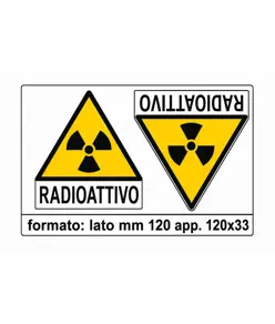 Adesivo 'radioattivo'