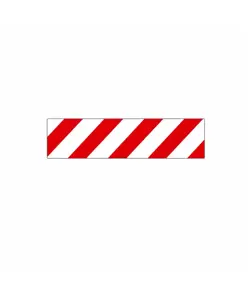 Adesivo rifrangente  bianco/rosso