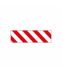 Adesivo rifrangente  bianco/rosso