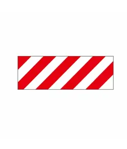 Adesivo rifrangente  bianco/rosso