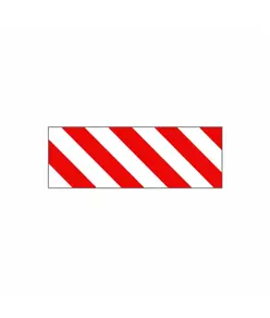 Adesivo rifrangente  bianco/rosso