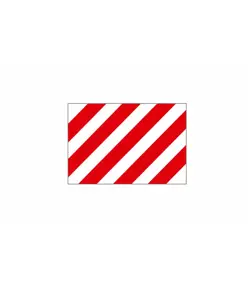 Adesivo rifrangente  bianco/rosso