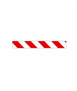 Adesivo rifrangente  bianco/rosso