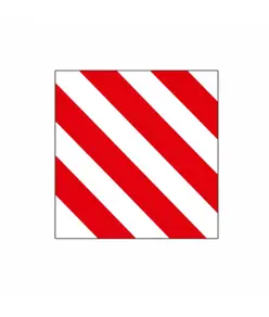 Adesivo rifrangente  bianco/rosso