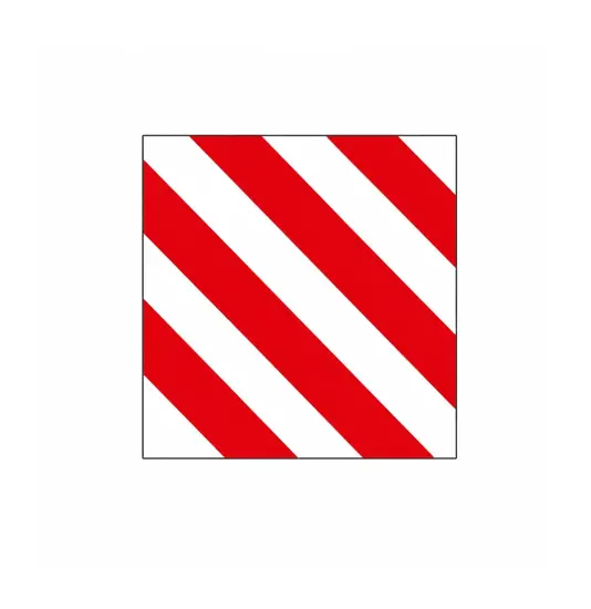 Adesivo rifrangente  bianco/rosso