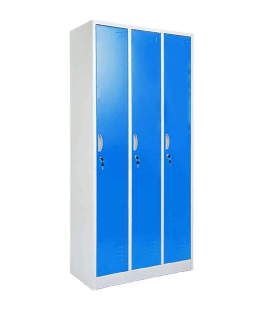 Armadio per spogliatoio, con 3 ante singole - 850 x 420 x altezza 1800 mm