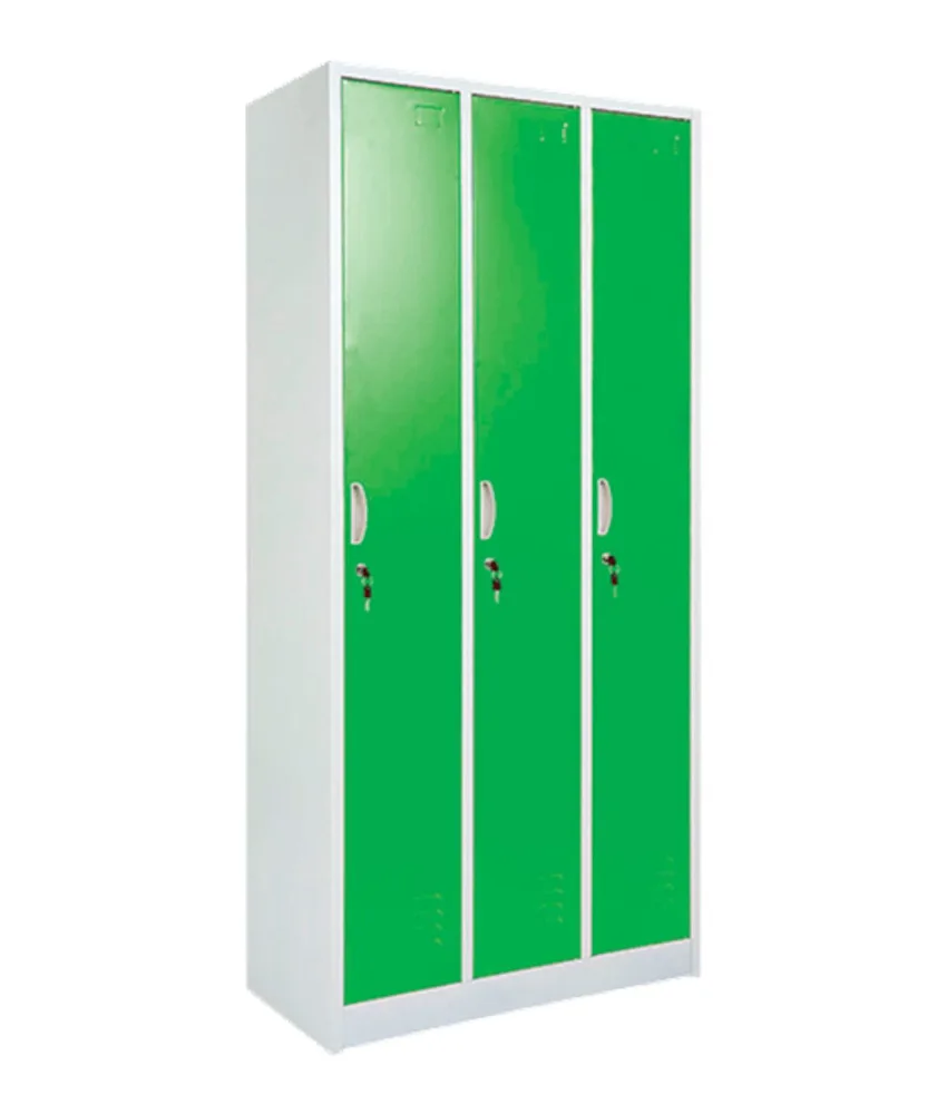Armadio per spogliatoio, con 3 ante singole - 850 x 420 x altezza 1800 mm