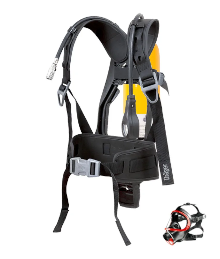 Autorespiratore PSS3000 QRC M45x3, bombola da 6 lt - professionale a sovrapressione - maschera a pienofacciale
