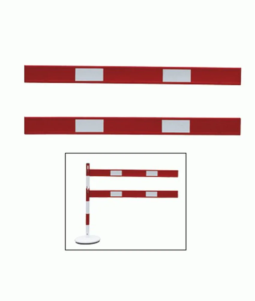2 barre in pvc per colonnine SEG CNV110, Kit 2 barre in PVC colore bianco/rosso per utilizzo con colonnine SEG CNV110