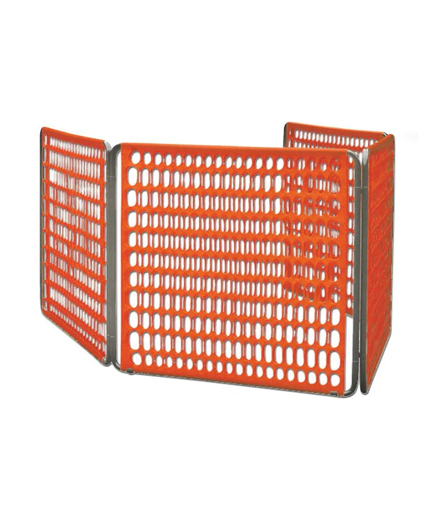 Barriera modulare per delimitazioni, Per recinzione modulare in ferro - 4 moduli - 100x100cm