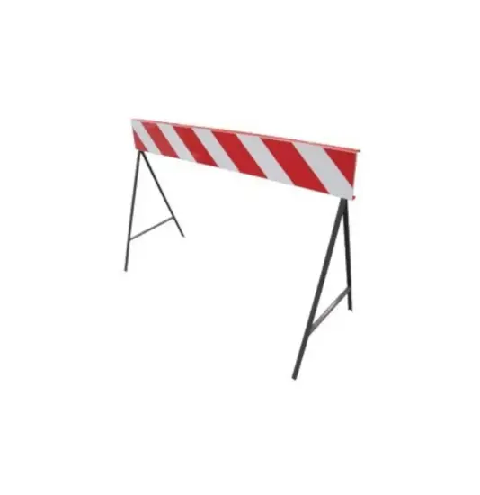 Barriera stradale bianco rossa  rifrangente